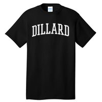 Dillard Athletic Arch College University = Alumni Tall T-Shirt