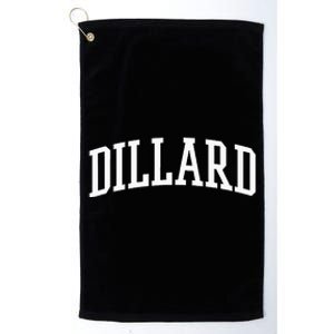 Dillard Athletic Arch College University = Alumni Platinum Collection Golf Towel