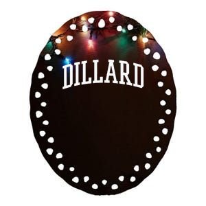 Dillard Athletic Arch College University = Alumni Ceramic Oval Ornament