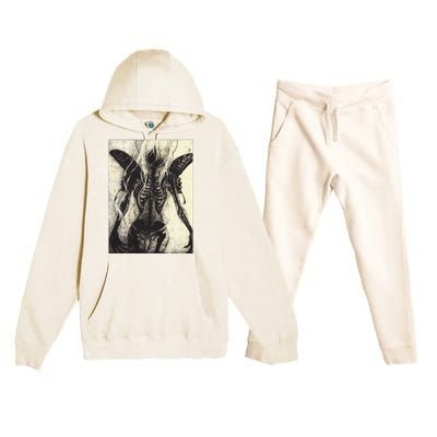 Dark Art Aesthetic Grunge Clothes Fairycore Gothic Horror Premium Hooded Sweatsuit Set