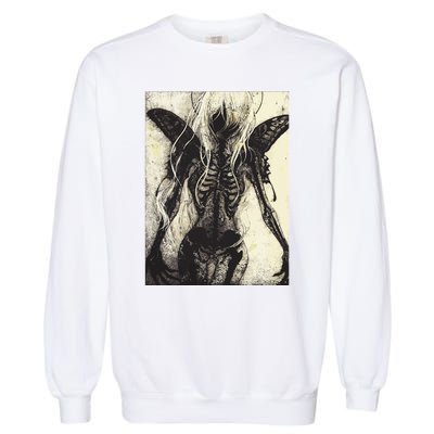 Dark Art Aesthetic Grunge Clothes Fairycore Gothic Horror Garment-Dyed Sweatshirt