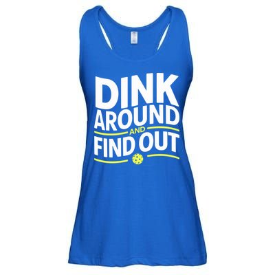 Dink Around And Find Out Funny Pickleball Great Gift Ladies Essential Flowy Tank