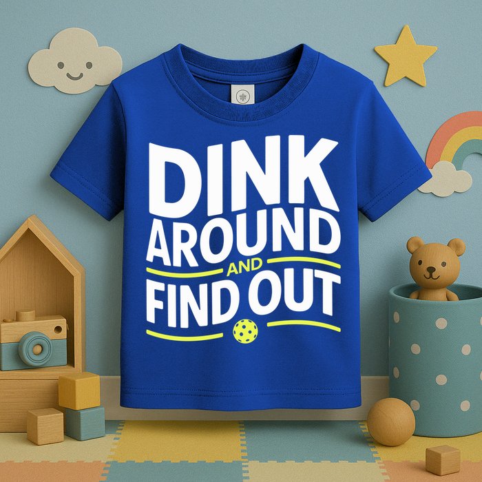 Dink Around And Find Out Funny Pickleball Great Gift Toddler T-Shirt