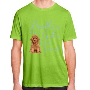 Doodles Are A S Best Friend Golden Labradoodle Dog Mom Gift Adult ChromaSoft Performance T-Shirt