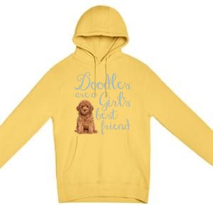 Doodles Are A S Best Friend Golden Labradoodle Dog Mom Gift Premium Pullover Hoodie