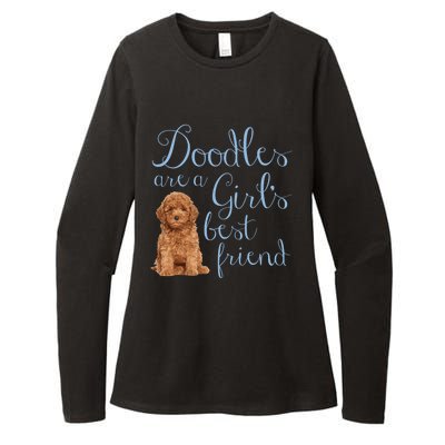 Doodles Are A S Best Friend Golden Labradoodle Dog Mom Gift Womens CVC Long Sleeve Shirt