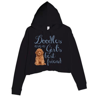 Doodles Are A S Best Friend Golden Labradoodle Dog Mom Gift Crop Fleece Hoodie