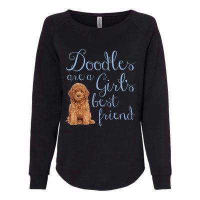 Doodles Are A S Best Friend Golden Labradoodle Dog Mom Gift Womens California Wash Sweatshirt