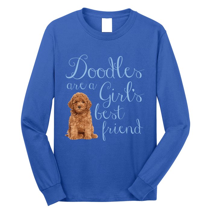 Doodles Are A S Best Friend Golden Labradoodle Dog Mom Gift Long Sleeve Shirt