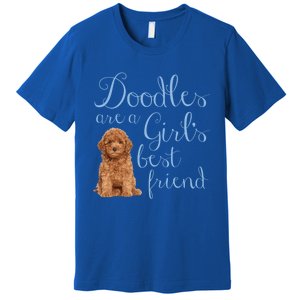 Doodles Are A S Best Friend Golden Labradoodle Dog Mom Gift Premium T-Shirt