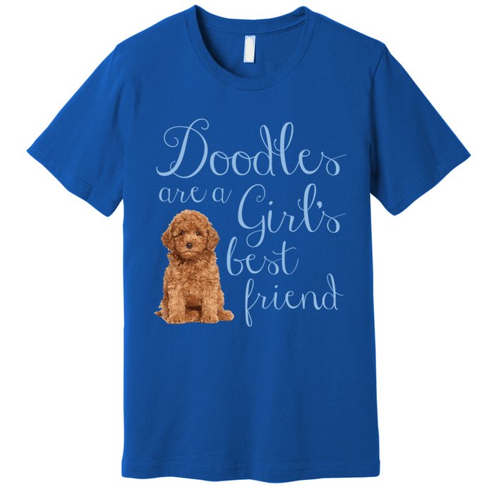 Doodles Are A S Best Friend Golden Labradoodle Dog Mom Gift Premium T-Shirt