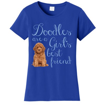 Doodles Are A S Best Friend Golden Labradoodle Dog Mom Gift Women's T-Shirt