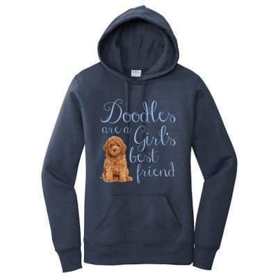 Doodles Are A S Best Friend Golden Labradoodle Dog Mom Gift Women's Pullover Hoodie