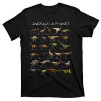 Dinosaur Alphabet Abc Dino Paleontology Educational T-Shirt