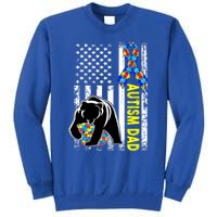 Dad Autism Awareness American Flag Autism Dad Daddy Gift Sweatshirt