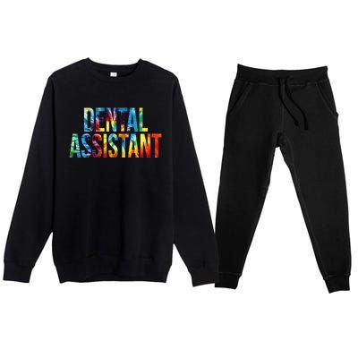 Dental Assistant Appreciation Day For Women For Work Premium Crewneck Sweatsuit Set