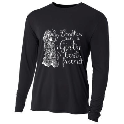 Doodles Are A S Best Friend Golden Labradoodle Gift Cooling Performance Long Sleeve Crew