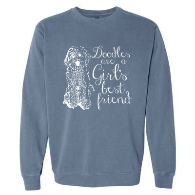 Doodles Are A S Best Friend Golden Labradoodle Gift Garment-Dyed Sweatshirt