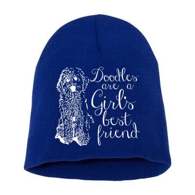 Doodles Are A S Best Friend Golden Labradoodle Gift Short Acrylic Beanie