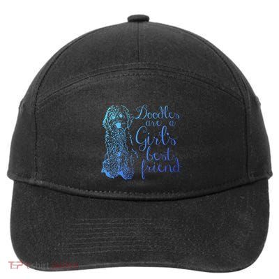 Doodles Are A S Best Friend Golden Labradoodle Gift 7-Panel Snapback Hat