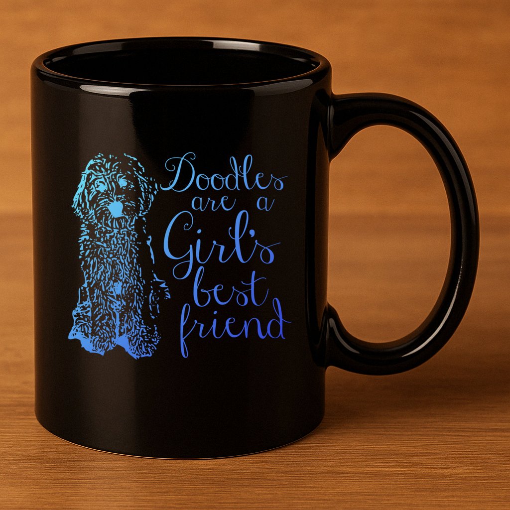 Doodles Are A S Best Friend Golden Labradoodle Gift 11oz C Handle Ceramic Mug
