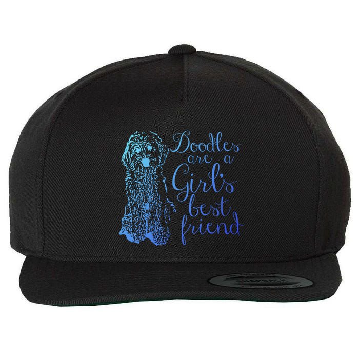 Doodles Are A S Best Friend Golden Labradoodle Gift Wool Snapback Cap