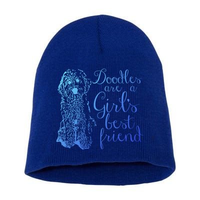 Doodles Are A S Best Friend Golden Labradoodle Gift Short Acrylic Beanie