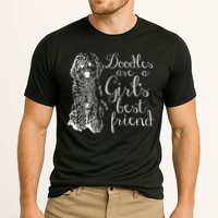 Doodles Are A Girl's Best Friend Golden Labradoodle Tshirt Cooling Performance Crew T-Shirt