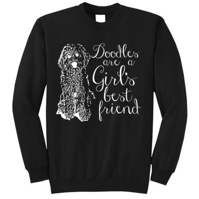 Doodles Are A Girl's Best Friend Golden Labradoodle Tshirt Sweatshirt