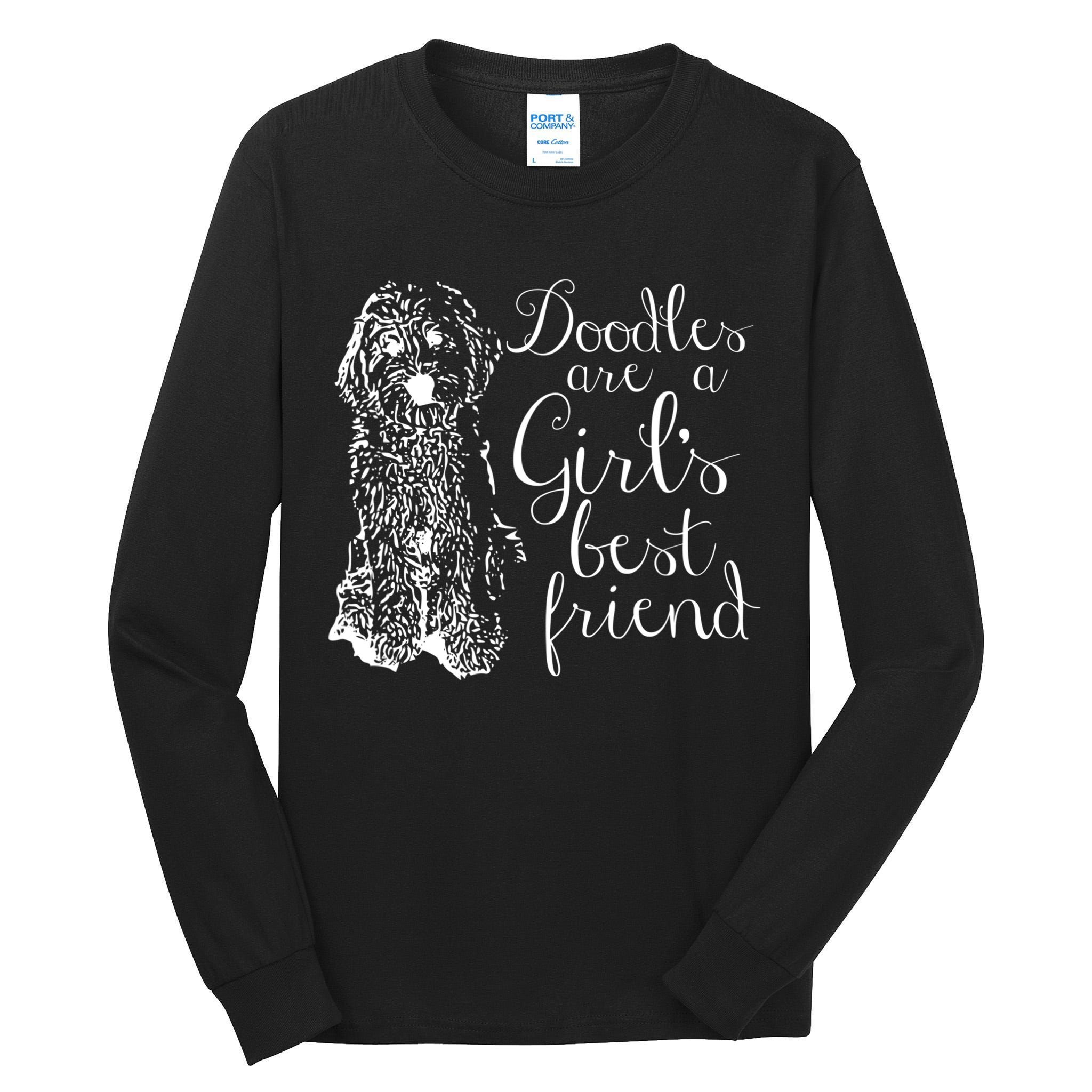 Doodles Are A Girl's Best Friend Golden Labradoodle Tshirt Tall Long Sleeve T-Shirt