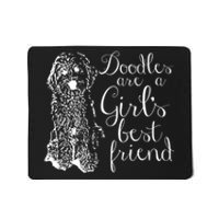 Doodles Are A Girl's Best Friend Golden Labradoodle Tshirt Mousepad