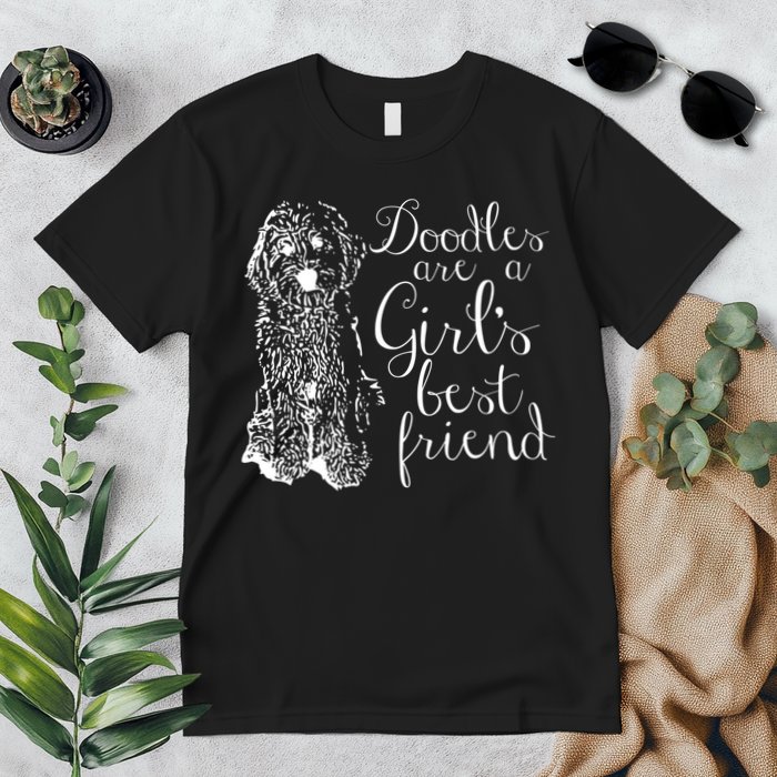 Doodles Are A Girl's Best Friend Golden Labradoodle Tshirt Premium T-Shirt