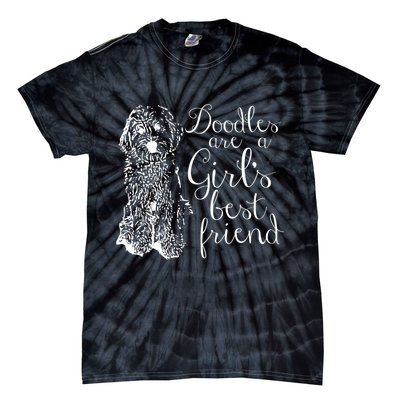 Doodles Are A Girl's Best Friend Golden Labradoodle Tshirt Tie-Dye T-Shirt