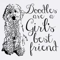 Doodles Are A Girl's Best Friend Golden Labradoodle Tshirt Garment-Dyed Sweatshirt