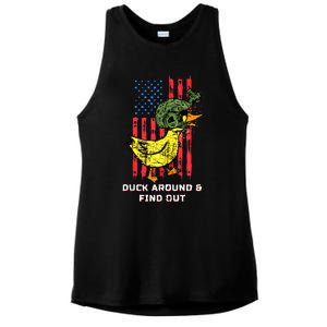 Duck Around And Find Out Ladies PosiCharge Tri-Blend Wicking Tank