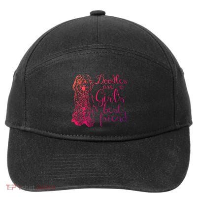 Doodles Are A S Best Friend Golden Labradoodle Gift 7-Panel Snapback Hat