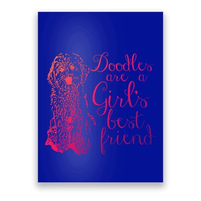 Doodles Are A S Best Friend Golden Labradoodle Gift Poster