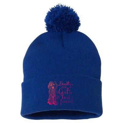 Doodles Are A S Best Friend Golden Labradoodle Gift Pom Pom 12in Knit Beanie