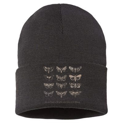 Dark Academia Aesthetic Cottagecore Goblincore Butterfly Sustainable Knit Beanie