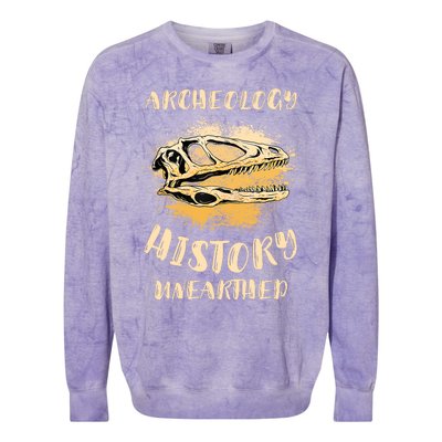 Digging Archeologist Archeology Colorblast Crewneck Sweatshirt