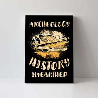 Digging Archeologist Archeology Canvas