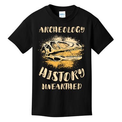 Digging Archeologist Archeology Kids T-Shirt