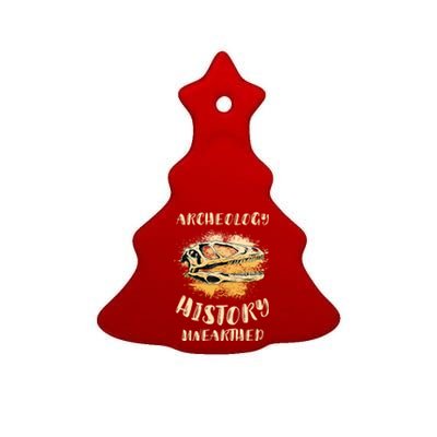 Digging Archeologist Archeology Ceramic Tree Ornament