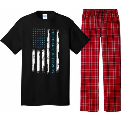 Drug Alcohol Addiction Recovery Celebrate Recovery Usa Flag Pajama Set