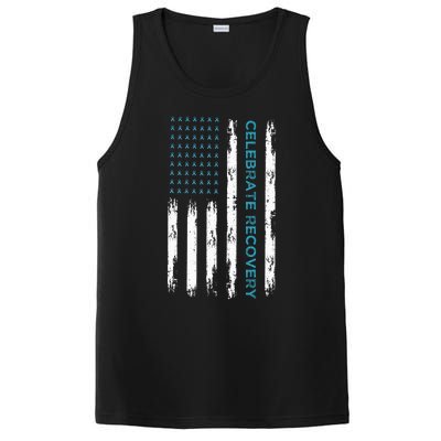 Drug Alcohol Addiction Recovery Celebrate Recovery Usa Flag PosiCharge Competitor Tank