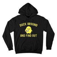 Duck Around And Find Out Funny Knife Duck Hoodie