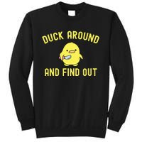 Duck Around And Find Out Funny Knife Duck Sweatshirt