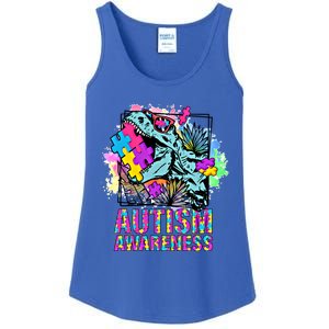 Dinosaur Autism Awareness Cute Gift Ladies Essential Tank