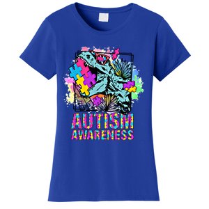 Dinosaur Autism Awareness Cute Gift Women's T-Shirt