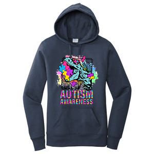 Dinosaur Autism Awareness Cute Gift Women's Pullover Hoodie